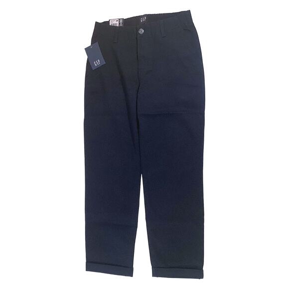 GAP Classic Twill Cuffed Pant Relaxed Fit NAVY Blue Women's Size 4 NWT - Picture 2 of 8
